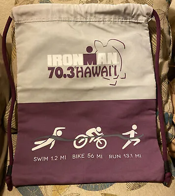 Ironman Honu Hawaii 70.3 Championship Triathlon Drawstring Bag Backpack • $11