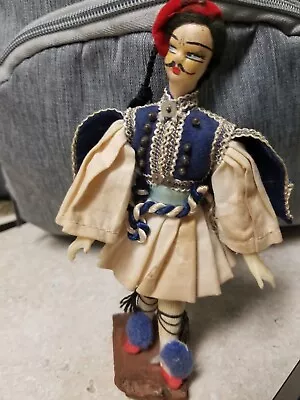 Vintage Grecian Spanish Matador Ethnic Man Cloth And Plastic Doll 6  • $8