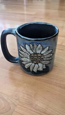 Mara Mexico Handpainted Lead Free Stoneware Floral Coffee Mug 15 Oz Flowers • $18.99