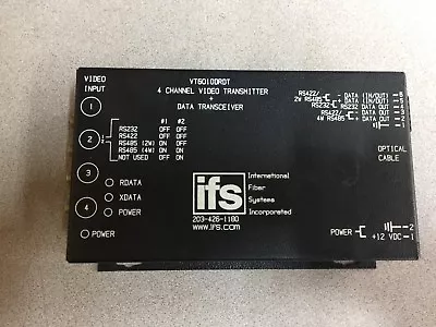 New No Box Ifs 4 Channel Video Transmitter +data Tranceiver Vt6010drdt • $1750