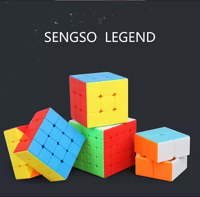 Sengso Legend No Sticker Magic Puzzle Cube Rubix Super Smooth Fast Speed Cube • $9.99