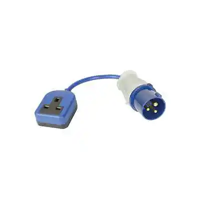 Caravan Camping Mains Hook Up Adaptor Socket 13A Ceeform Plug To UK Socket • £8.99