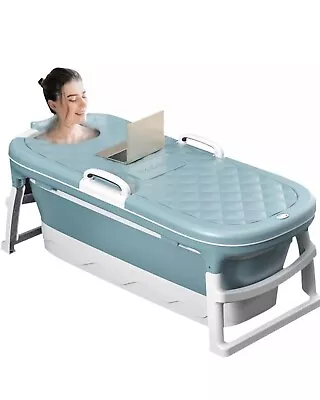 54''Large Folding Portable BathtubPortable Bathtub For Adult Ergonomically • $246