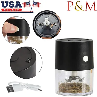 Electric Auto Grinder For Herb & Garlic Grinding Rchargeable In USB Black • $7.90