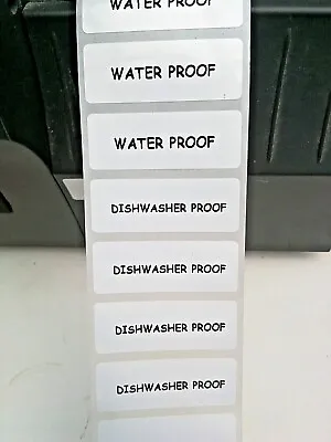 £0.99 • Buy Stick On Waterproof School Kids Printed Name Labels Stickers Tags For Belonging 