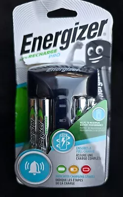 Energizer Accu Recharge Pro Charger With 4x AA 2000mAh Batteries • £16.95