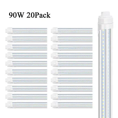 20 Pcs 90W T8 8FT R17D HO Led Tube Light Bulbs 6000K T12 8Foot Led Shop Light • $268.99