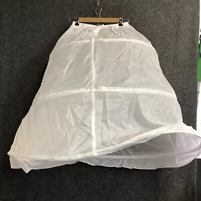 Womens A-Line 3 Hoop Petticoat Wedding Slip Underskirt For Ball Gown Sz 24  NWOT • $13.99