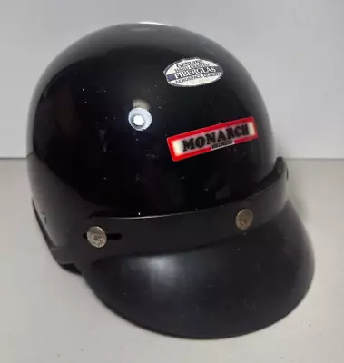 Monarch Helmets Fiberglass Motocycle Helmet With Brim • $20