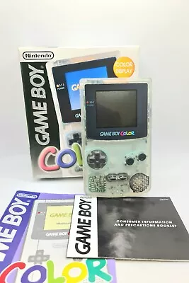 Nintendo Gameboy Color Clear Japanese Limited Edition With Box And Manuals • £56