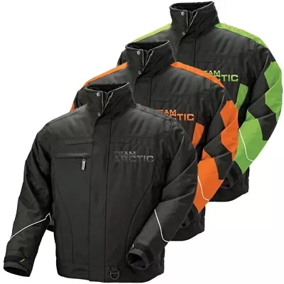 Arctic Cat Men's Stealth Pro Flex Insulated Snowmobile Jacket Black Orange Green • $61.99