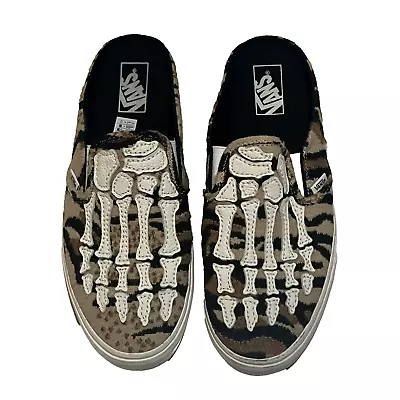 Vans Brown Skeleton Foot Slip-on Slide Size: US Mens 11 Rare • $99.99