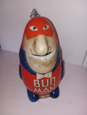 Vintage 1989 Budweiser Bud Man 8” Beer Stein Ceramic Budman Collectors Edition • $48