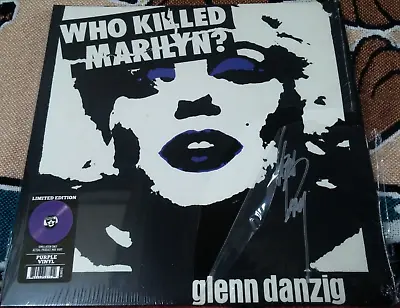 Misfits Glenn Danzig Signed Purple Vinyl Who Killed Marilyn Rare Samhain Punk • $250