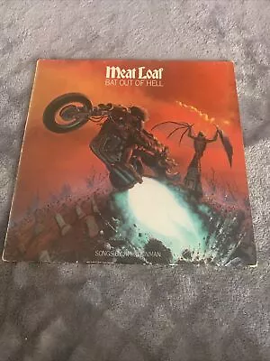 Meat Loaf Bat Out Of Hell LP Album Vinyl Record 1977 EPC 82419 Epic B8 • £14