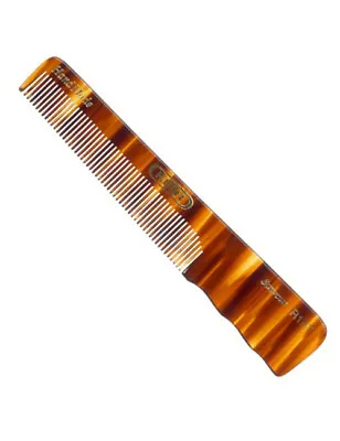 Kent Brushes R18T Mens 138mm Fine Toothed Handmade Pocket Comb With Thumb Grip • £5.75