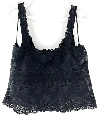 Ralph Lauren Lace Camisole Shirt L Large Lined Vintage Designer Stretch Top • $19.85