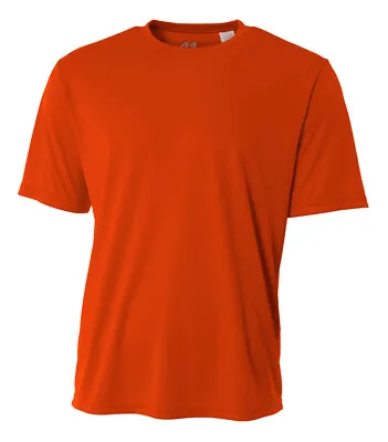 A4 N3142 Mens Short Sleeve Dri-Fit Cooling Performance 44+ UPF Workout T-Shirt • $11.01