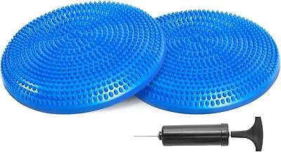 Balance Disk With An Air Pump Exercise For Stability 2 Pcs Cobalt Blue  • $39.22