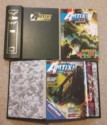 £40 • Buy Amtix! CPC Amstrad Fusion Retro Annual, Magazines, Binders Like New Condition