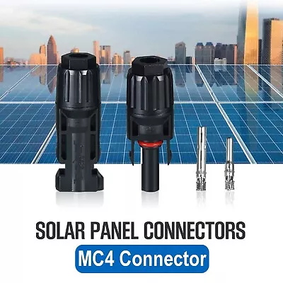 Solar MC4 Connectors For IP67 Solar Panel 30A Line Plug Socket Male & Female AU • $11.49