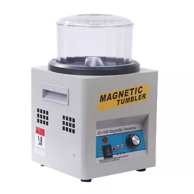 Magnetic Tumbler Jewelry Polisher Machine 180mm KT185 Time Control 110V 2000PRM • £391.99