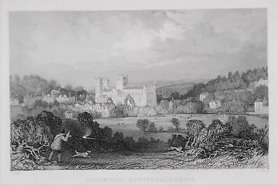 OLD ANTIQUE PRINT SOUTHWELL  NOTTINGHAMSHIRE  C1836 ENGRAVING By T ALLOM • $22.37