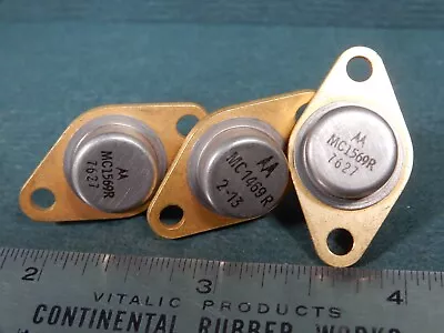 Motorola Set Of Three NOS MC1569R Gold Plated Voltage Regulators • $20