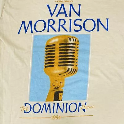 1984 Van Morrison The Dominion Shows Tour Shirt White Unisex S-5XL NE2593 • $23.74