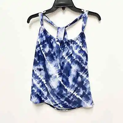 $9.99 • Buy Kona Sol NWT Women's L Blue Tie Dye Cross Through Back Tankini Swim Top