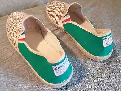 Lambretta Slip On Shoes Green/multi Casual Uk 9.5 Euro 44. Made In Spain. • £16.99