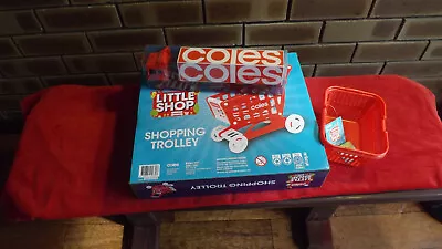 Coles Little Shop SHOPPING TROLLY BASKET AND TRUCK ALL NEW • $70
