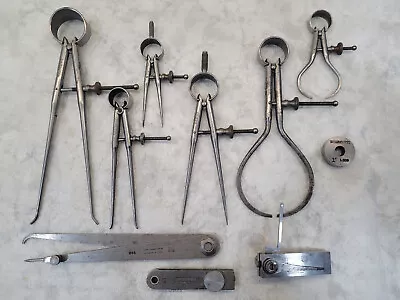 Vintage Brown & Sharpe Measuring Tools 800 801 802 835 627 And 552 Square • $221