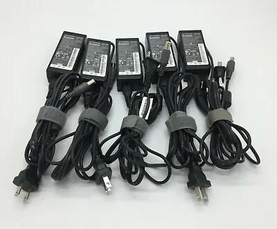 $19.99 • Buy Lot 5 Lenovo 65W  Laptop Charger AC Adapter Genuine X220 X230 T420 T430 Round