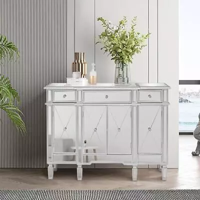 Mirrored Sideboard Storage Cabinet Kitchen Buffet Server Cupboard Console Table • $679.90