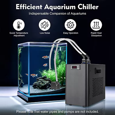 42 Gallon Aquarium Chiller 1/10HP Fish Tank Water Cooler For Hydroponics System • $160.55