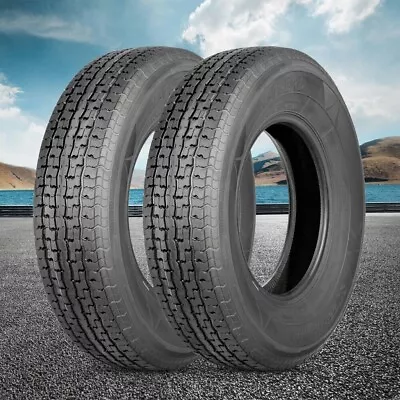 TWO 175/80R13 Trailer Tire Radial 175 80 13 Heavy Duty 8PR Tubeless Replacement • $105.99