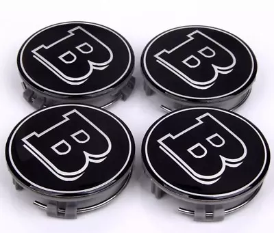 4x Brabus Wheels Car Center Hub Caps Badge Emblems Mercedes Benz W463 G65 • $49.95