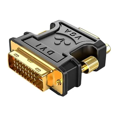 $7.93 • Buy DVI To VGA Adapter DVI-D To VGA Male-To-Female Conter Suppor 1080P Full Fro S6X6