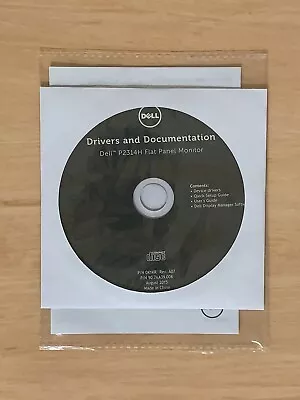 Dell P2314H Monitor / Display - OEM Drivers & Documentation - CD-ROM - Brand New • $1