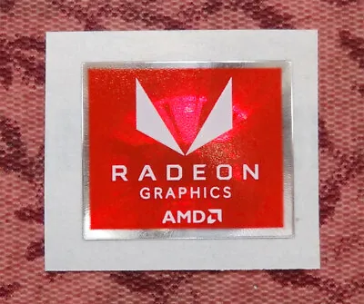 AMD Radeon Graphics Sticker 16.5 X 19.5mm New Version Case Badge • $1.99