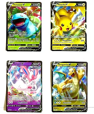 $13.99 • Buy 4x Pokémon V Cards - ALL ULTRA RARE Cards! Great GIFT For KIDS!  🔥🎁🔥🎁🔥