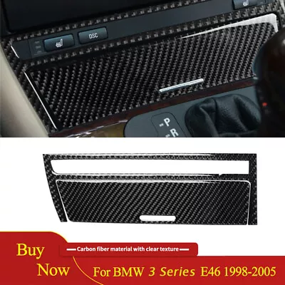 Interior Cigarette Lighter Panel Cover Trim For BMW E46 1998-2005 Carbon Fiber  • $11.27