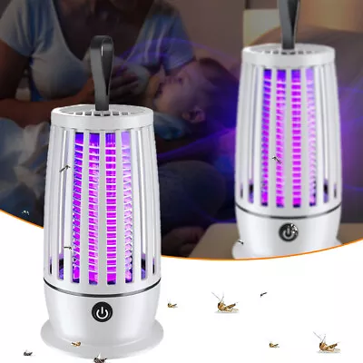 USB Mosquito Kill Light Electronic Fly Bug Insect Zapper Trap Pest Control Lamp • $13.96