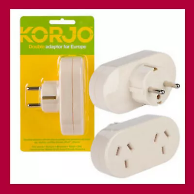 Travel Adapter Power Socket To Plug Australia AU To Europe Bali Tahiti Noumea • $26.99