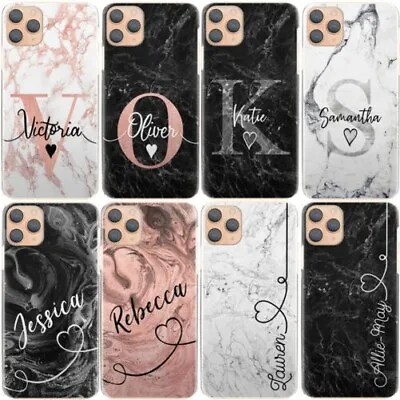 Personalised Marble Phone Case;hard Cover For Htc/oppo;custom Initials/name • $33.56