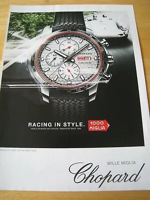 £1.99 • Buy Chopard Mille Miglia Racing Style 2017 Poster Advert Ready Frame A4 Size File P