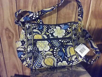 VERA BRADLEY On The Go Crossbody Purse - Ellie Blue Elephants - New With Tags • $30