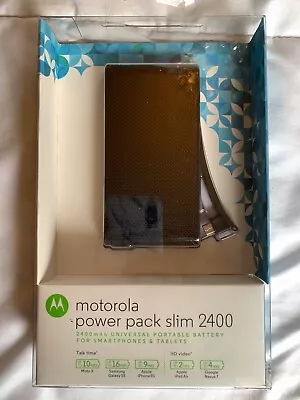 Motorola Power Pack Slim 2400 Universal Portable Battery For Smartphones/Tablets • $15