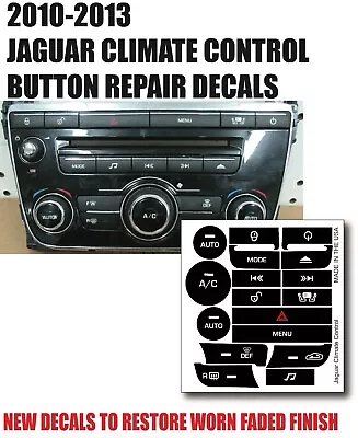 10-15 Jaguar XJ CLIMATE CONTROL BUTTON REPAIR DECAL AW9318C858BE • $24.95
